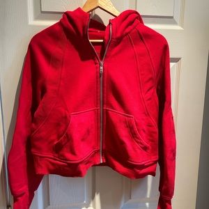 Lululemon Xs/Small full zip hoodie in red